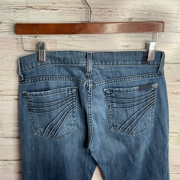 7 for all mankind dojo boot cut jeans size 27 - Picture 9 of 11